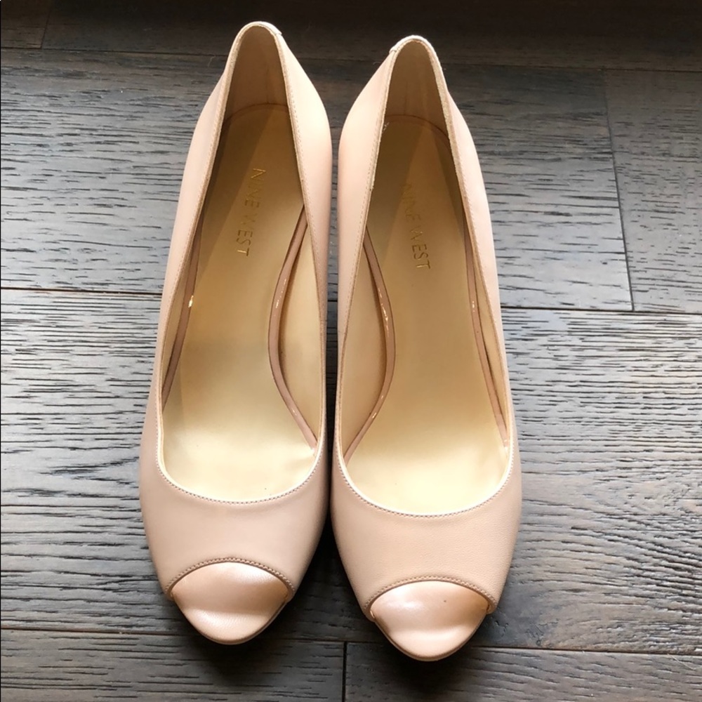 Nine West Blush Peep Toe Heels